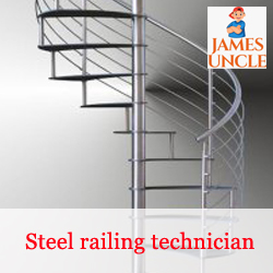 Steel railing technician, supplier Mr. Subhendu Saha in English Bazar